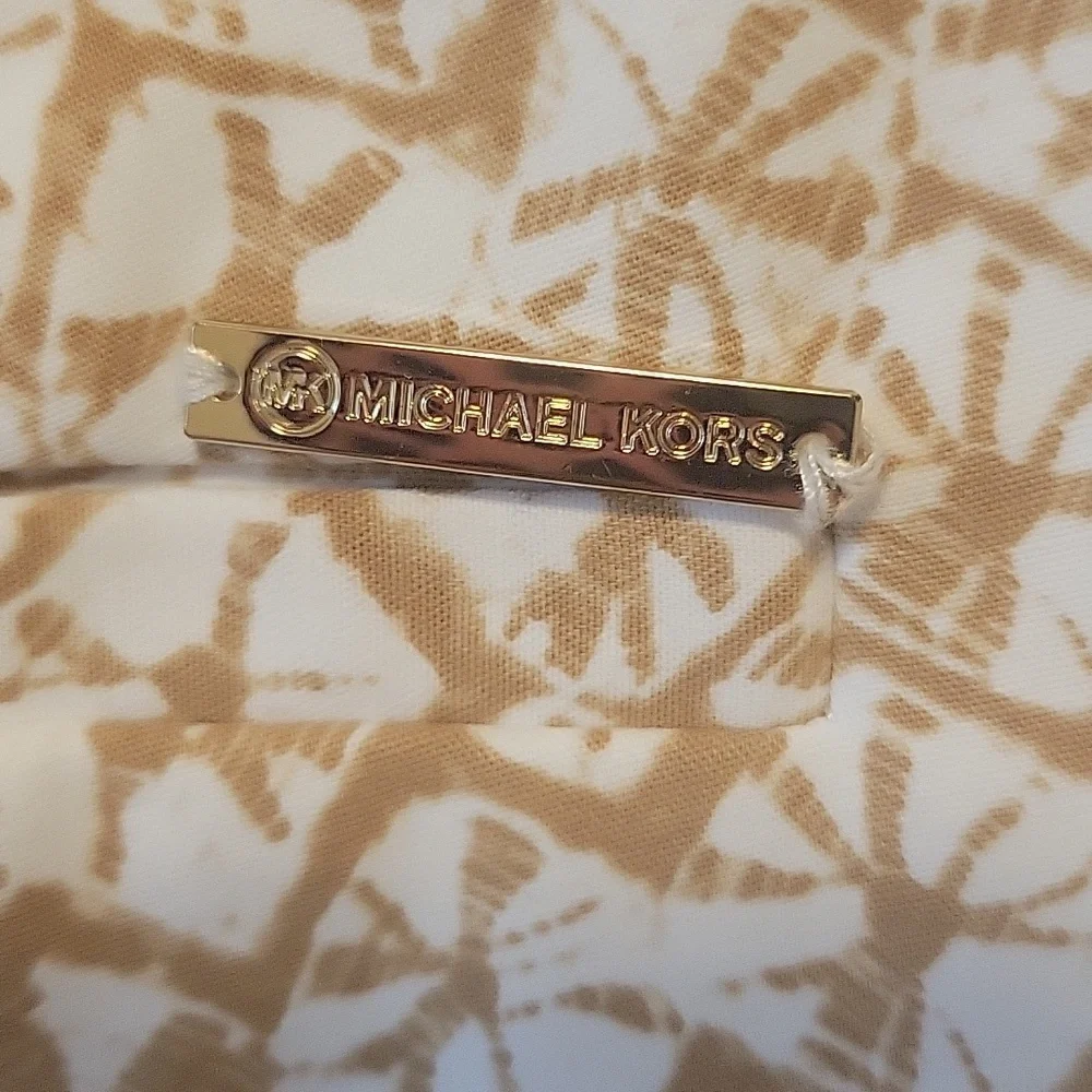 Michael Kors Cream, &Tan Designer Pant - Picture 6 of 9